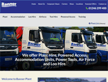 Tablet Screenshot of bannerplant.co.uk